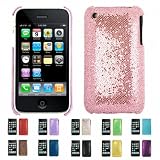 Apple iPhone 3G 3Gs 8GB 16GB 32GB DISCO BLING Slim Fit Back Case Skin Cover + Free Screen Protector