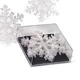 Department 56 Glittered Snwflke Ornament, Large, Set of 6
