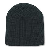 New Black GI Waffle Winter Short Beanie