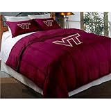 Virginia Tech Hokies Comforter Set: Twin Comforter with Shams