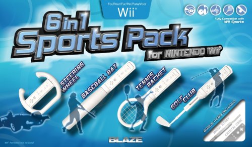 Childrens Toyshop  Video Games : 6 in 1 Sports Accessory Pack (Wii)