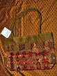 Olive Boho Banjara Gypsy India Sari Tapestry Handbag Purse