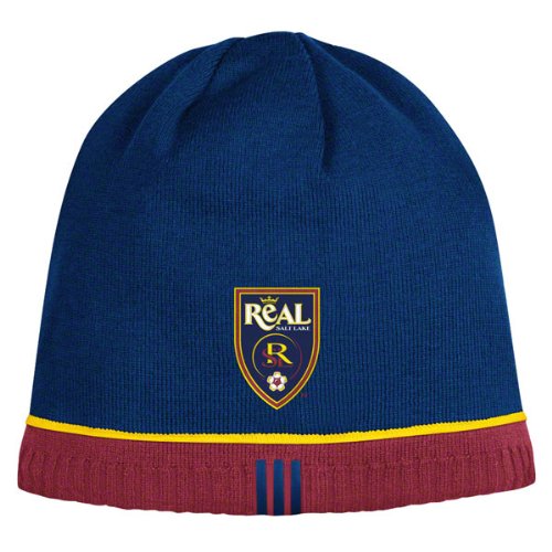 Real Salt Lake Reversible adidas Authentic Player Knit Hat Real Salt Lake Reversible adidas Authentic Player Knit Hat