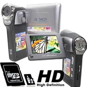 HDDV2000(w Micro 8GB Card) High Resolution Silver DIGITAL VIDEO CAMCORDER STILL CAMERA by SVP