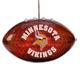 4" NFL Minnesota Viking LED Light-Up Football Christmas Ornament