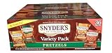 Snyders of Hanover 36 Bag Variety Pack Pretzel Snack Value Box