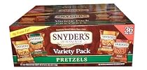 Snyders of Hanover 36 Bag Variety Pack Pretzel Snack Value Box
