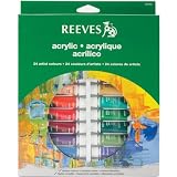 Reeves Acrylic Paints 10ml 24/Pkg-Assorted Colors