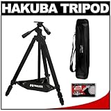 Hakuba HG-503MX 70-inch Pro Carbon Fiber Tripod with 3-Way Pan Head plus Ca ....