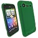 igadgitz Verde Custodia TPU Gel Case Cover Rigida Protezione per HTC Incredible S Android Smartphone Mobile + Protettore schermo