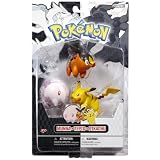 Jakks Pokemon Black & White Set of 3 Figures - 3" Tepig, Munna, PikachuIMAGE