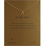 DOGEARED- Wish Big Necklace Gold Dipped
