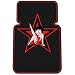 Set of 2 Universal-Fit Front Rubber Floor Mats - Betty Boop Leg Up Star