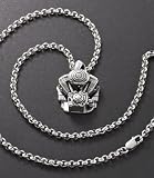 Men's Wildthings Sterling Silver Twin - Cam Engine Pendant with Chain