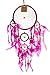 Barbra Collection Various Style of Windchime Dreamcatchers with Feather and Beads (Hot Pink)