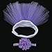 Jubileens Baby Infant Girls Photography Prop 2PCS Tutu Dress Headband Costume (Purple)