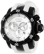 Big Sale Invicta Men's 11975 Venom Reserve Chronograph Silver Dial White Polyurethane Watch