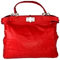 DELARA Elegante kleine Handtasche aus Nappa-Leder