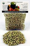 Certified Organic Dried Green Pea Sprouting Seed: 1/2 Lb. (8 Oz.) of Green Pea for Sprouting Sprouts, Garden Planting, Cooking, Soup, Food Storage, Hydroponics, or Vegetable Gardening: Rich in Chlorophyll & Vitamins. They Make a Zesty Addition to Sprout Salads.