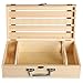 MyGift Handmade Vineyard Design Natural Pine Wood Crate 2 Wine Bottle Travel Storage Box Carrying Display Case