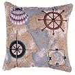 "Nautical Novelties" Decorative Accent Throw Pillow 16" x 16"