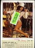 1983 Playboy Playmate Wall Calendar (promotional giveaway for Dilgard Auto Parts; Ashland, Ohio)
