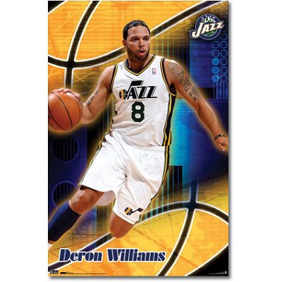 (22x34) Utah Jazz Deron Williams Sports Poster Print Poster Print, 22x34