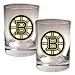 Boston Bruins NHL 2pc Rocks Glass Set - Primary Logo by Great American Products