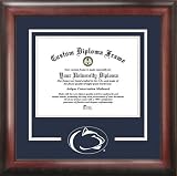 Penn State University Matted Diploma With Mahogany Frame