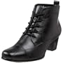 David Tate Women's Modern Bootie,Black Leather,9.5 M US