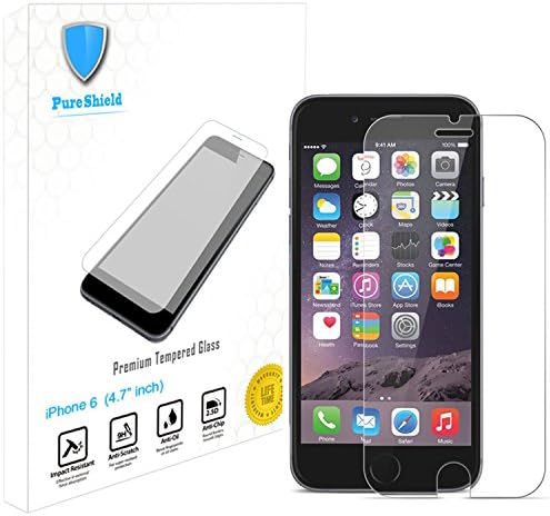 iPhone 6 Screen Protector, Pure Shield® Premium Screen Protector for iPhone 6/6s 4.7 Inch ATT Verizon T-mobile (iPhone 6, Tempered Glass)