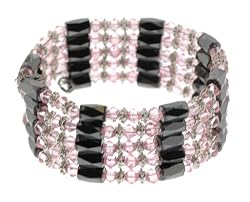 Magnetic Wrap Necklace/Bracelet - Pink 36 Inches in Length