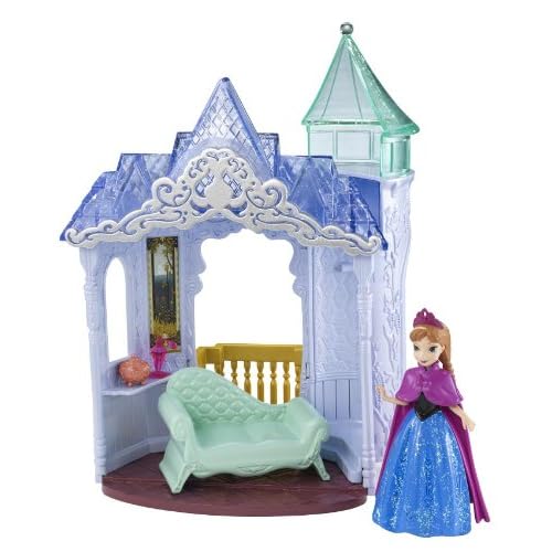 Disney Frozen MagiClip Flip N Switch Castle and Anna Doll