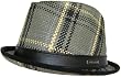 Vestal "McClaren" Paper Straw Snap Brim Crease Top Fedora Derby