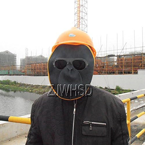 Portable Front Protected Leather Lens Glasses Welder Welding Hood Helmet Mask 10" x 9.2" (Youtool)