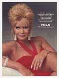 1996 Ivana Trump Milk Mustache Photo Print Ad (24800)