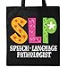 Inktastic - SLP Speech Language Pathologist Tote Bag Black 2e237