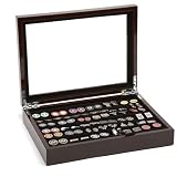 Soild Oak Chocolate Cufflinks Collector's Storage Case