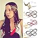 Black Stylish Indian Bohemian Girl's Feather Leather Beads Headband Hair Band Waist Belt