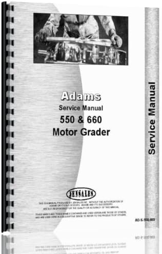 New Le Tourneau 550 G and D Motor Grader Chassis Only Service Manual