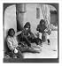 Historic Print (L): Home duties of the Hopi man--a scene at the Indian Village of Oraibi, Arizona