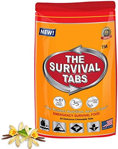 New Survival Box Self Help SOS Tool Kit Outdoor Equipment Emergency Gear Tools Box for Camping, Hiking, Hunting, Biking, Climbing and Outdoor Sport Activities + Global Wilderness Expeditions Survival Food 2-day supply 24 tabs 25 Years shelf life Gluten Free and Non-GMO (Vanilla Malt Flavor)