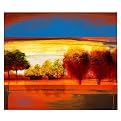 Trademark Global Red Dawn II by Miguel Paredes - 47X35X1.5