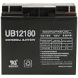 12V / 18Ah Sealed Lead Acid Battery with Nut and Bolt Terminals - UVUB12180B1