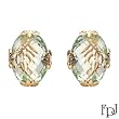 FPJ Vibrant Earrings With 25.65ctw Precious Stones - Genuine Amethysts and Clean Diamonds 14K Yellow Gold. Total item weight 8.9g Length 19mm