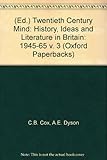 The twentieth-century mind : history, ideas and literature in Britain