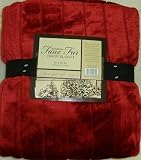 FAUX FUR BLANKET THROW 50 X 60, RED FAUX FUR BLANKET THROW 50 X 60, RED