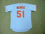 WILLIE McGEE St. Louis Cardinals 1982 Majestic Cooperstown Throwback Away Baseball Jersey