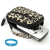 Mini Neoprene Glove Camera Carrying Case with Brown Leopard Fur Exterior fo ....