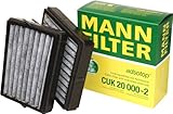 Mann-Filter CUK 20 000-2 Cabin Filter with Activated Charcoal for select  Mercedes-Benz models -Set of 2